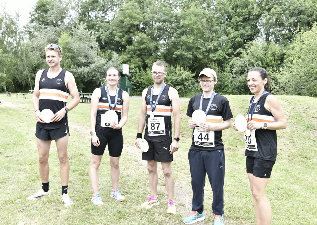 Prize winner podium photo. Female