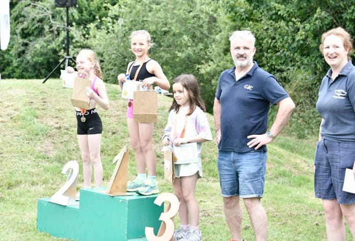 Prize winner podium photo