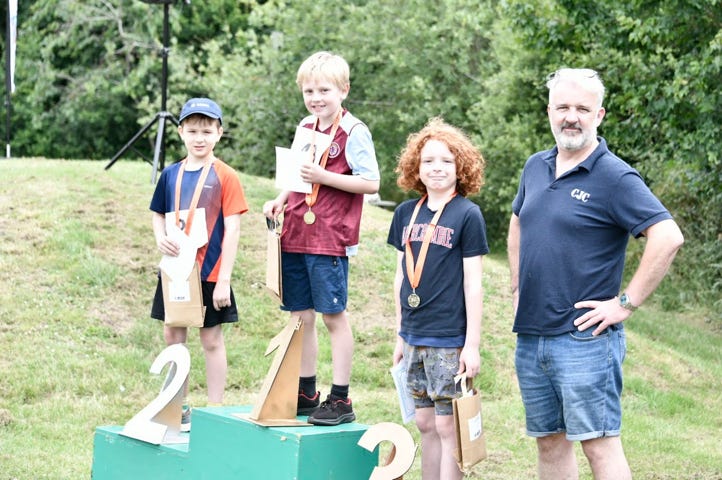 Prize winner podium photo